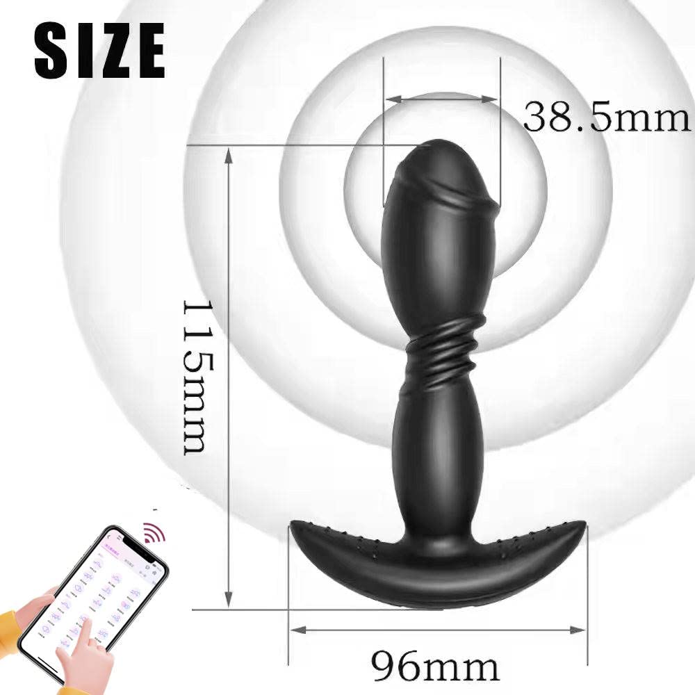 Stimolatore prostatico — Giocattolo per adulti controllabile tramite app — Controllo tramite smartphone — Per uomini o coppie — Stimolazione della prostata — Giocattolo per adulti silenzioso