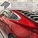 Rear & Side Window Louvers for Ford Mustang 2015-2023 ABS Windshield Sun Shade Vent Cover in GT Lambo Style, Matte Black