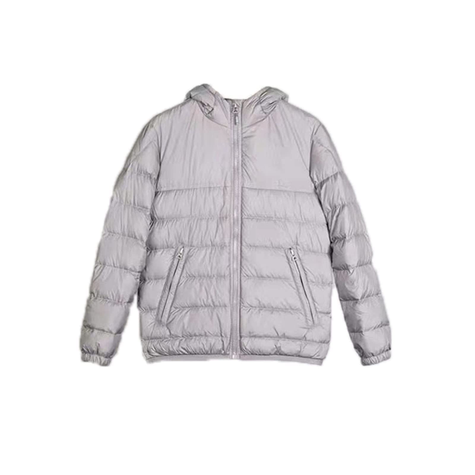 Kurtki puchowe dla mężczyzn płaszcze codzienna odzież aktywna odzież wierzchnia moda uliczna kardigan z kapturem lekki, szary, 3XL