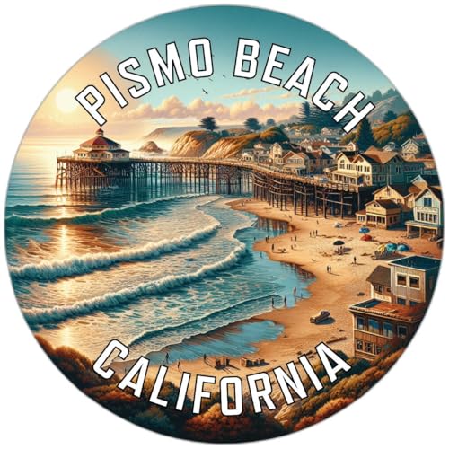 Imán decorativo souvenir Pismo Beach California 3 pulg miniatura 1