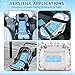 Orzbow Summer Car Seat Cooler Pad for Toddler with Removable Ice Pack, Baby Cooling Mat for Child Car Seats and Strollers, Portable Car Cooling Seat Ice Cushion, Keeping Baby Cool in The Summer, Blue