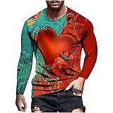 Herren Unisex Daily t Shirt 3D Print Graphic Prints Langarmshirts Casual bloue 2744ve,Vichy karo,Body Fishing French altin Brust-Taschen ton-in-ton karo-Muster tippedherren Durable Goods See
