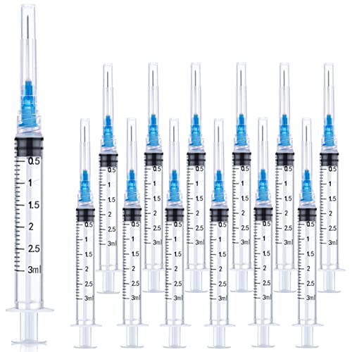 25 pack 3ml 23ga lab syringe tools with measurement individually packed