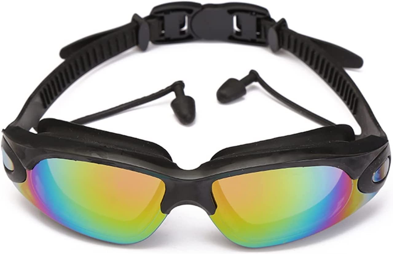 Adultos HD Gafas de natación Silicona Impermeable Nadar Protección UV Antivaho Gafas de natación Ajustables Unisex