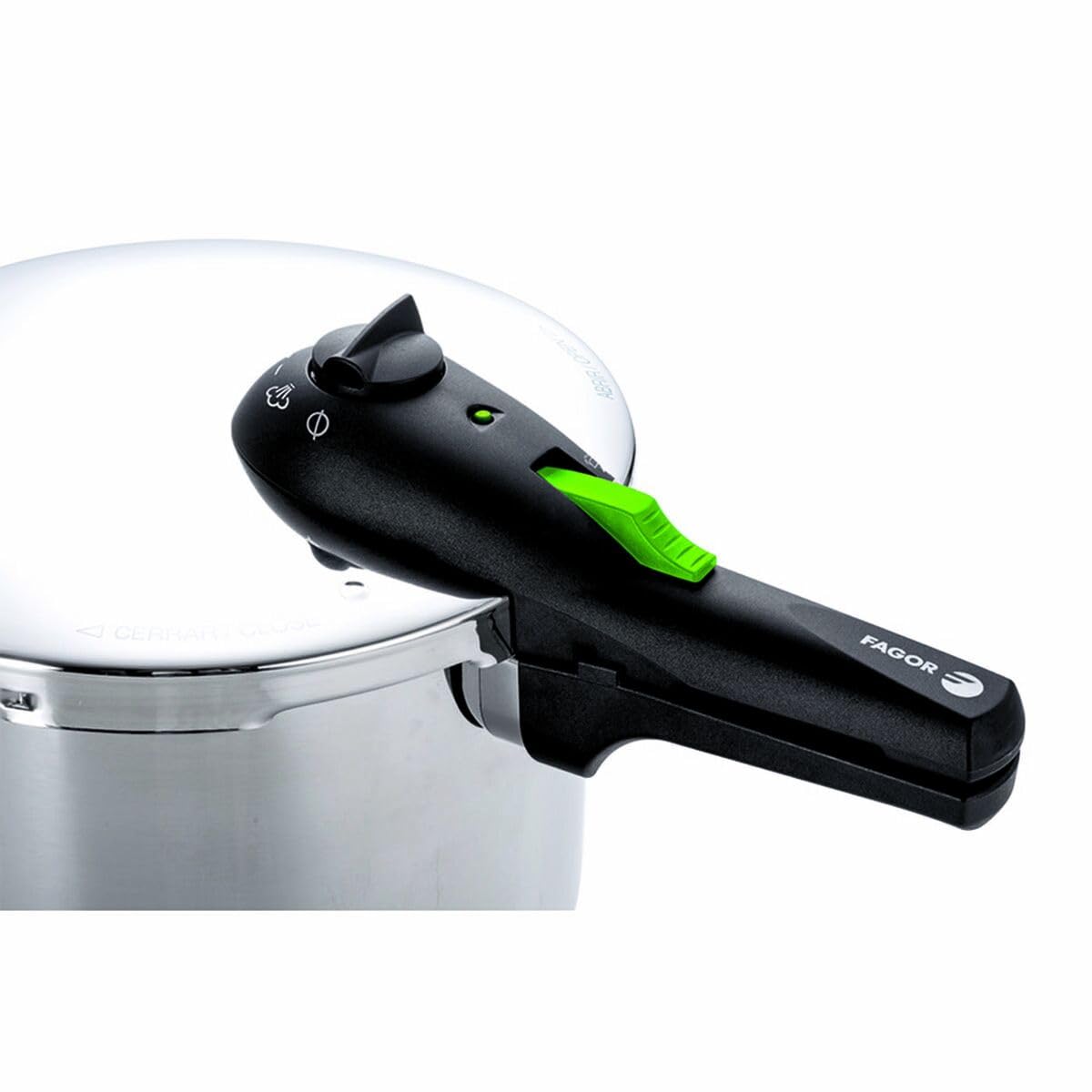 Rapid Xpress - Olla a presión de 6 + 4 litros, inducción, súper rápida, acero inoxidable 18/10, todo tipo de cocinas, parte inferior termodifusora, 2 niveles de presión, 5 sistemas de seguridad 3