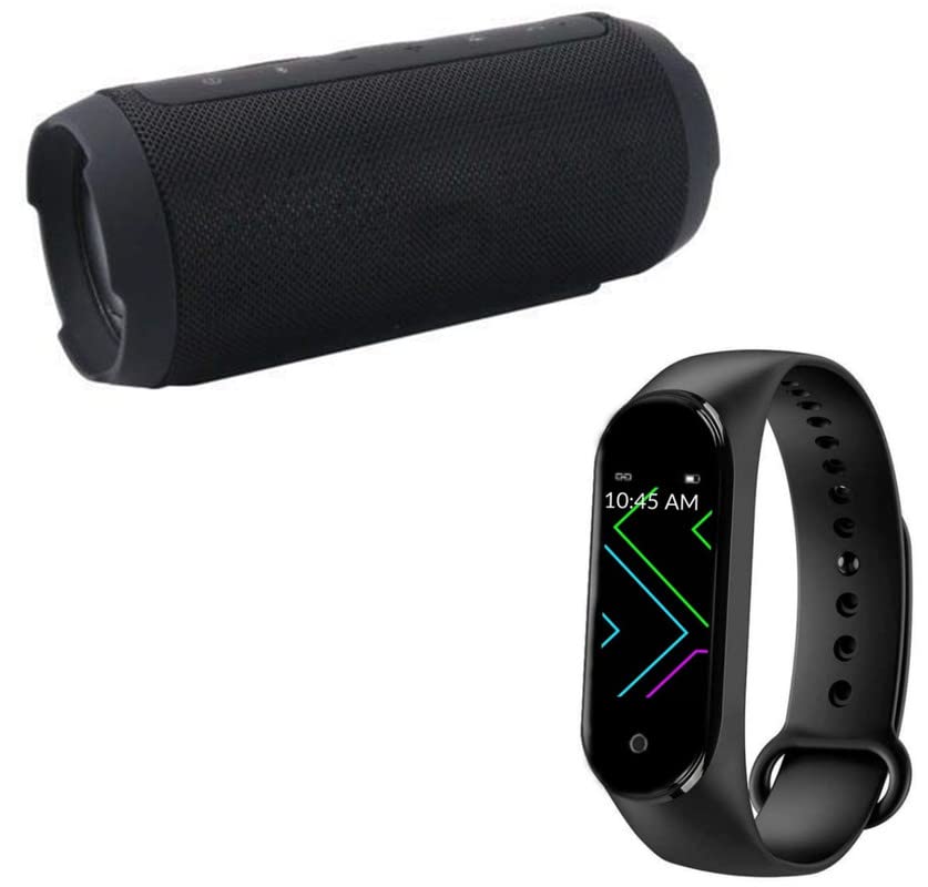 TechKing (SPECIAL DEAL with 12 YEARS WARRANTY Charge K3+ Bluetooth Speaker, M4 Band Bluetooth Fitness Tracker