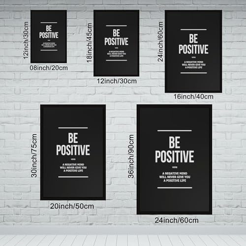 Impression sur toile Be Positive une source d'énergie positive