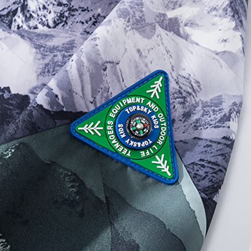 Image of MGEOY Kids Rain Jacket, Waterproof Lightweight Hooded Windbreaker for Boys Girls 4-14Y