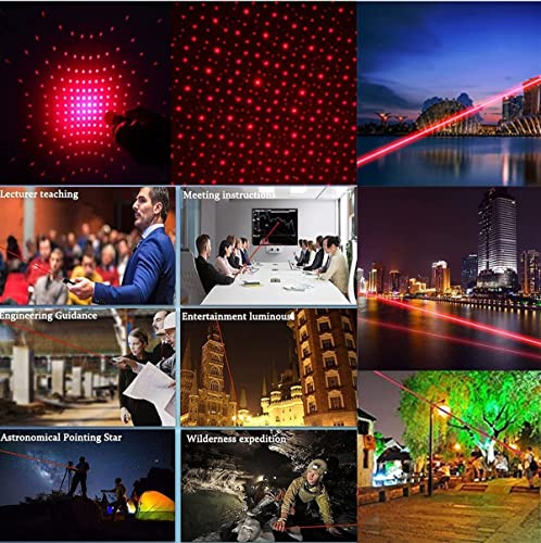 Red Laser Pointer High Power, High Power Laser Pointer [Material Upgrade] Laser Pointer Pen，[2000 metres]Red Lazer Pointer USB Rechargeable for Teaching HuntingOutdoor Astronomy Hunting Lazer Pointer - Thumbnail 5