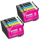 ✅【Modèle de Produit】: 10 Paquets BAISINE cartouches d'encre compatibles pour Epson pour 604XL multipack noir cyan jaune magenta