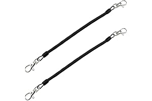 2PCS Spiral Stretchy Spring Coil Cord Rope Chain Strap with Lobster Clasp,...