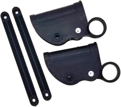 Locking Latch Hinges 1 Set Chair Parts Fixed Catch Lock and Release for Home Use Foldable Chairs 20mm Tube Foldable Recliners, Black, Double Row