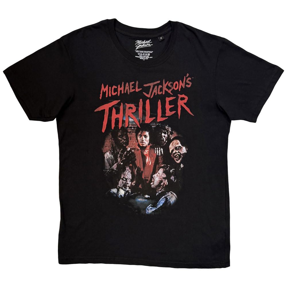 Rock Off officially licensed products Michael Jackson Thriller Zombies Men's Black T-Shirt