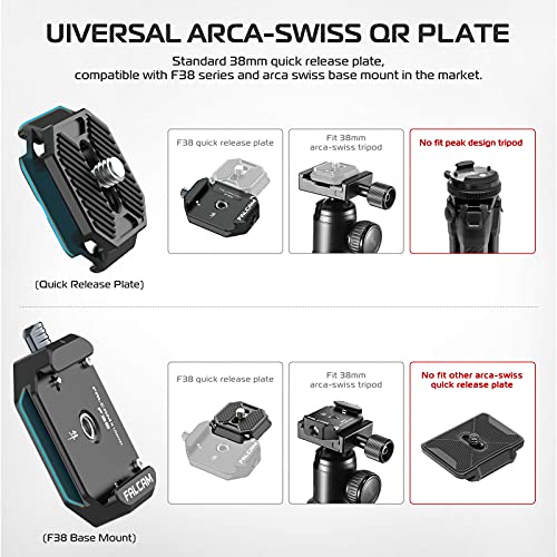 Image of ULANZI F38 Camera Quick Release Plate with 1 /4 inch to 3 /8 inch Screw Thread