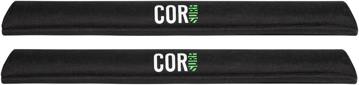 COR Surf Aero Car Roof Rack Pads for Surfboard, Kayak, SUP, Snowboard, Surfboard, Paddleboard and Canoe for Large and Flat Style Aero Bars