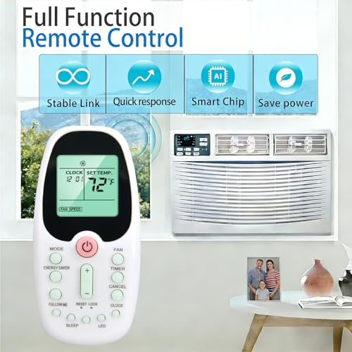 Télécommande R09A/BG(C)E de rechange écran lumineux pour Midea - 3