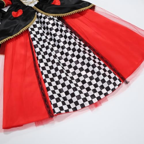 Disfraz de Princesa para Niñas Color Rojo Talla 120(5-6T) miniatura 7