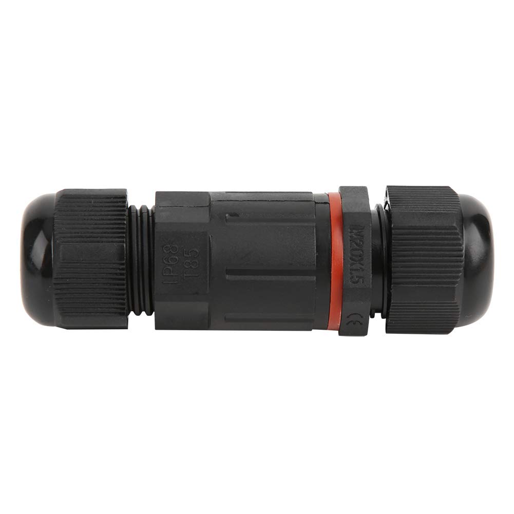 Fafeicy IP68 Waterproof Junction Box 3 Pin Outdoor Electrical Cable Connector Kit for Wire Repair and Power Cables Extension - Image 2