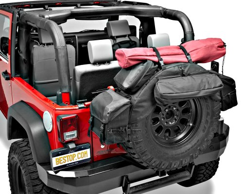 Image of Bestop 5413535 Black Diamond Roughrider Spare Tire Organizer