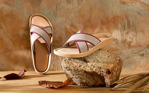 Image of Neeman's Cross Knit Sandal for Women| Comfortable and Light Weight | Stylish and Fashionable | Flexible, Durable Soft Cushioned Chappal for Women | Trendy Everday Comfort Slides