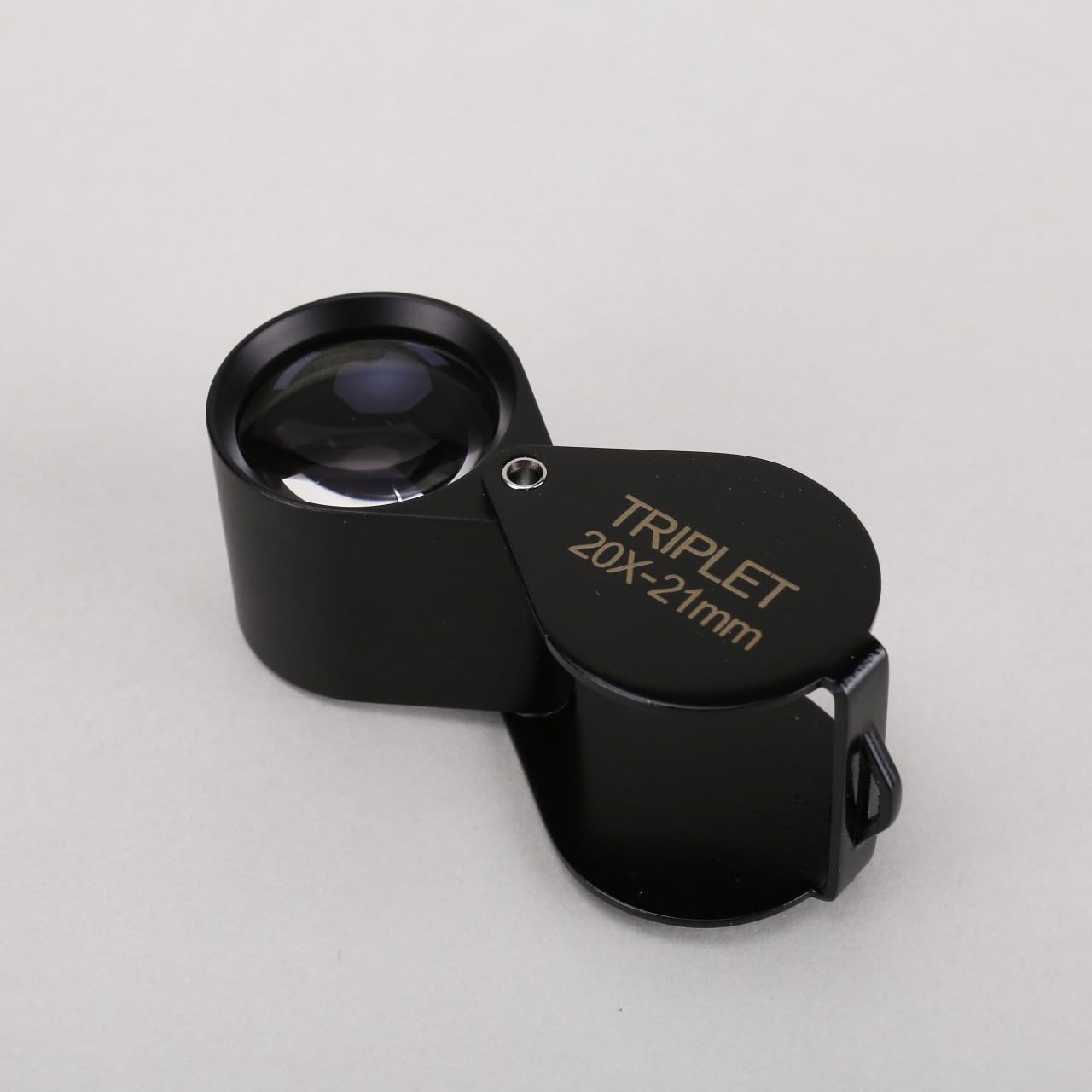 Loupe À Lentille Optique 20x Cadre Métallique Pliable Portable