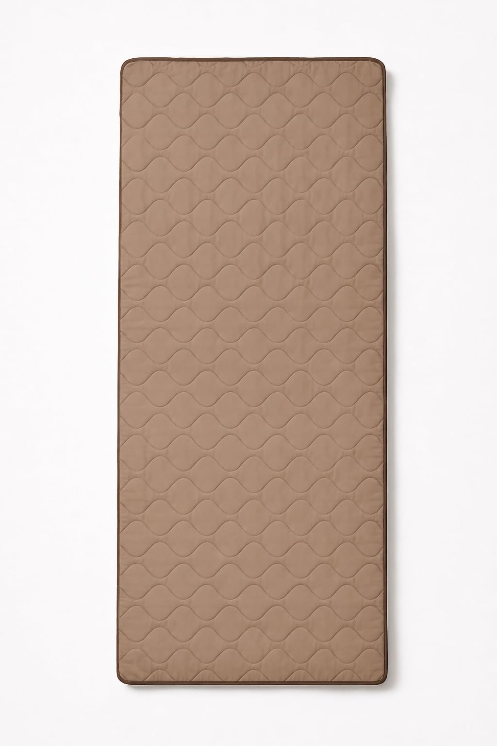 Quilted Sleeping Bag, Brown, Insulation, waterproof, Sherpa Fleece Lined, Zip-Open Design (Brown) 190cm×80cm