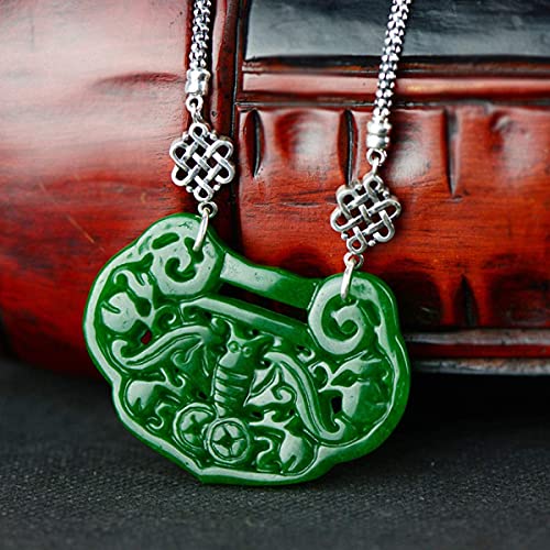 Collier en Argent 925 Nœud Chinois et Pendentif Jade Long | Bijoux d'Exception - 6