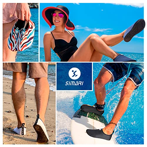 Simari SWR002-144 BELT BLUE 40-41 Water Shoes For Women Men Aqua Socks Swim Surf Beach Barefoot Yoga Travel Camping Essentials Kayak Boat Accessories Quick-Dry Non Slip Adult Youth Sws002 thumb #7