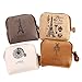 Produktbild BIGBOBA 4pcs Mini Leinwand Münzbörsen für Damen Kosmetiktäschchen Kleine Make-up Taschen niedliche Brieftasche Münztüte Aufbewahrungstasche für schlüssel, Headset, Lippenstift, Karte