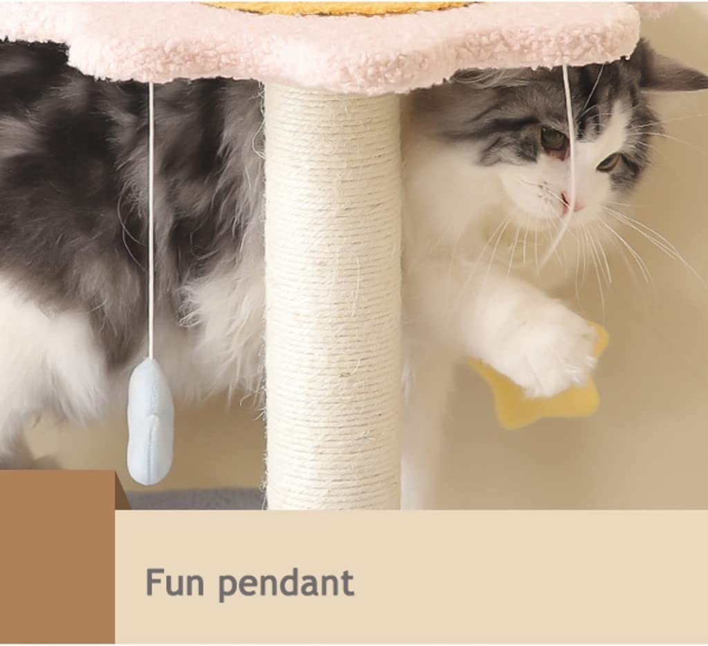 Katzenkratzbaum Kratzbaum Katzenturm Katzenklettergerüst Dreistufige Plattform Katzenmöbel Katzenkratzbaum Spielzeug Katzenaktivitätsständer Cat Tower Kratzbaumhaus ( Color : A )
