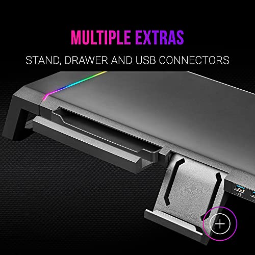 MARSGAMING-MGS-Soporte-Monitor-RGB-Longitud-Ajustable-Soportes-Extra-USB-30
