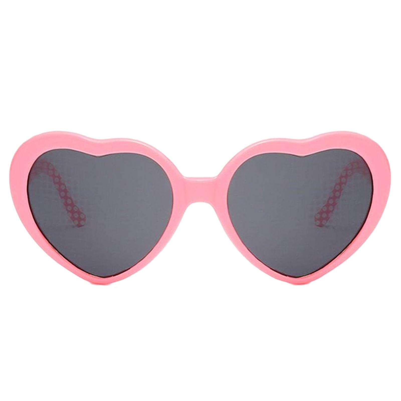Effect Glasses Light at Night Beautiful Love Heart Shaped Sun Glasses Pink Clothing, Shoes & Accessories | Womens Accessories | Sunglasses & Fashion Eyewear | Sunglasses-image-20