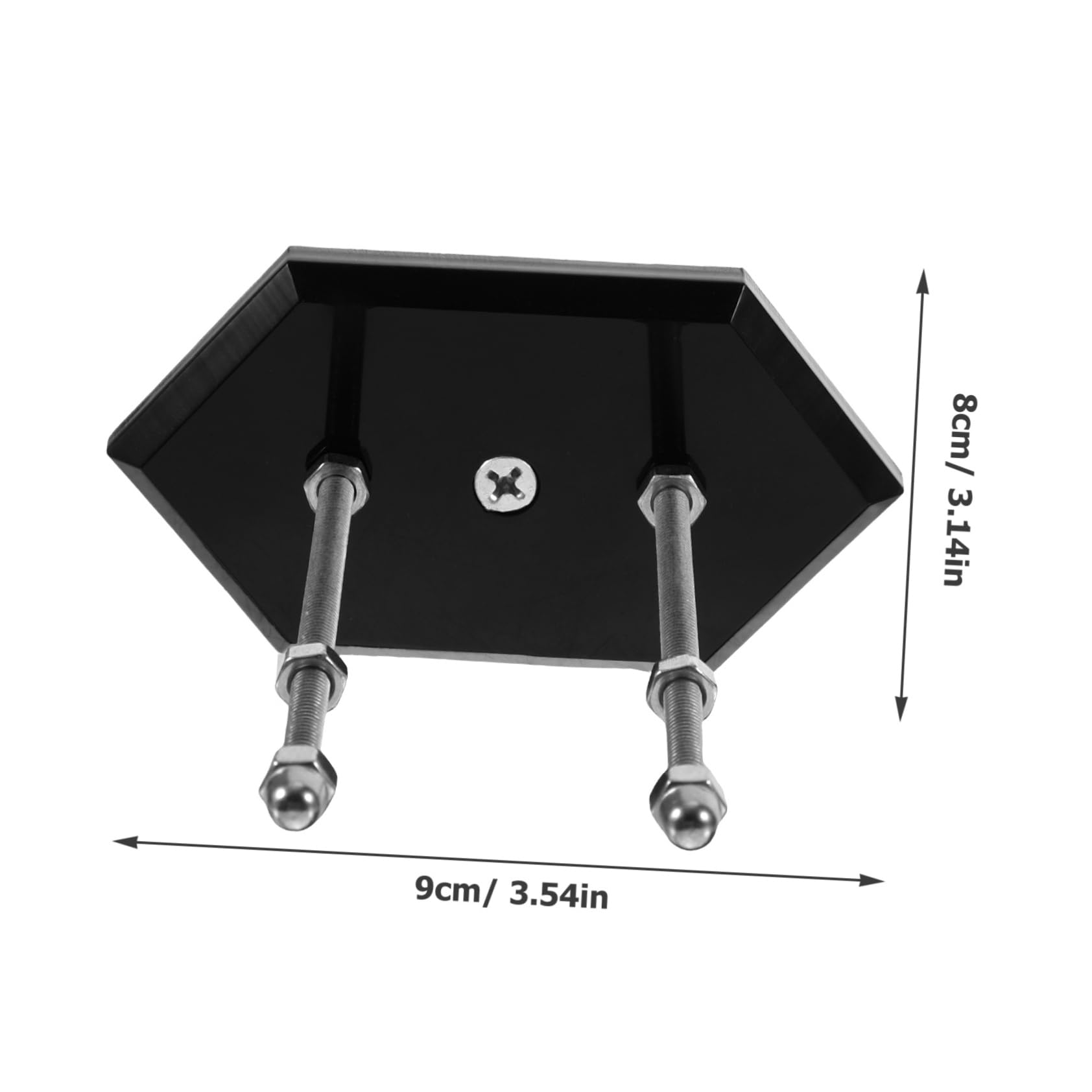 BESPORTBLE Skateboard Wall Mount Hanger Acrylic Display Rack 2 Piece Set for Skateboard Storage Holder