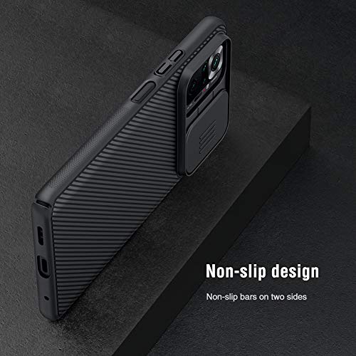 For Xiaomi Redmi Note 10 Pro Case, Nillkin Camshield Slim Case Protective Cover With Camera Protector Hard Pc And Tpu Ultra Thin Anti-Scratch Phone Case For Redmi Note 10 Pro/Note 10 Pro Max (Black) #TOP6