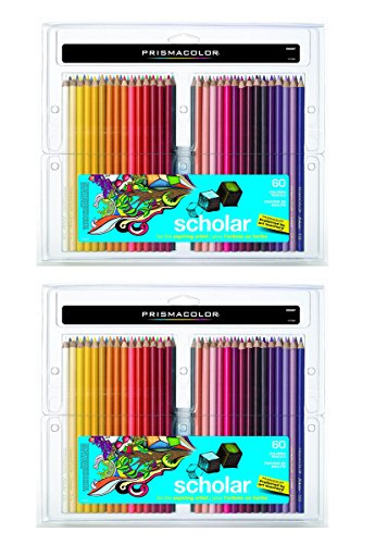 Prismacolor Scholar Colored Pencils, 60-Count, 2 Pack