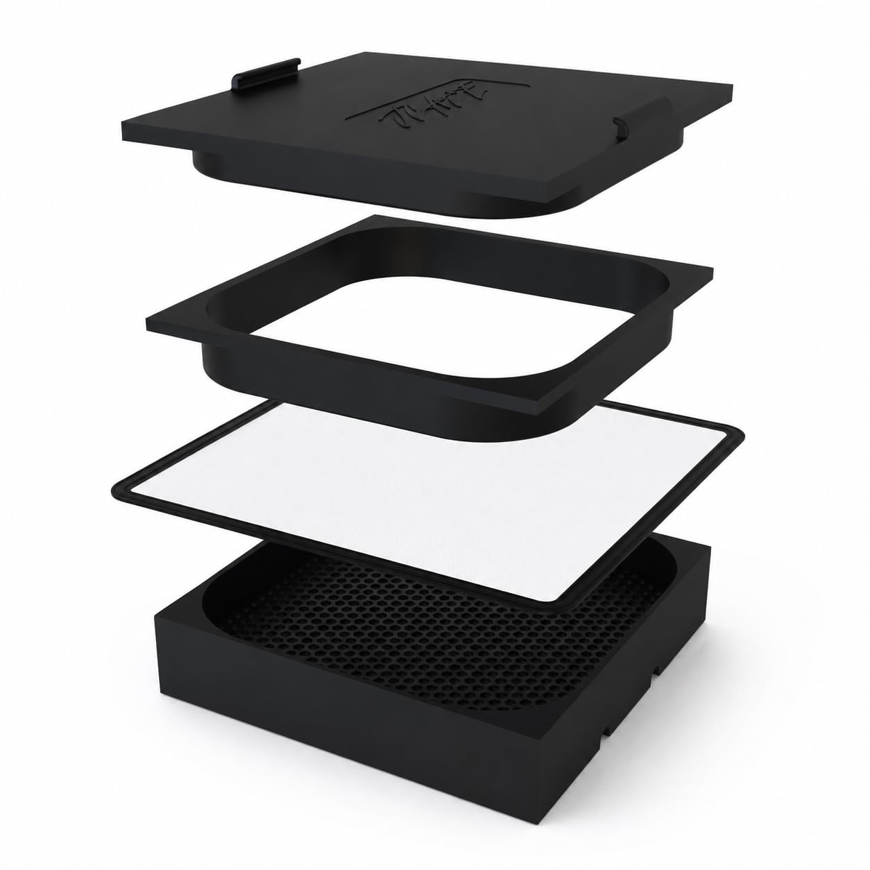 Hazh Vac Small 12 x 3,5 cm – Vakuum Filterpresse & Flüssigkeitsextraktor – Honeycomb Filtersystem aus PETG – inkl. 25 Micron Nylon Mesh Filter (small)