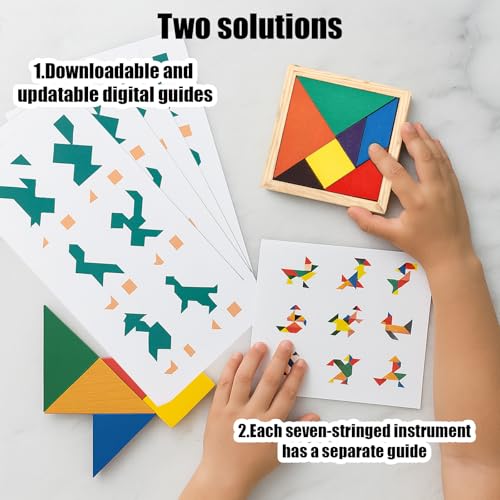 YceLon 10 Stück Tangram Holz – Tangram Kinder Mitgebsel, Kleine Geschenke für Kinder, Ideal für Schule & Kita, Lernspielzeug ab 4 Jahren