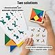 YceLon 10 Stück Tangram Holz – Tangram Kinder Mitgebsel, Kleine Geschenke für Kinder, Ideal für Schule & Kita, Lernspielzeug ab 4 Jahren