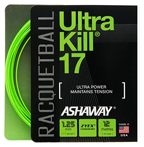 ASHAWAY UltraKill 17 cordage raquette squash badminton cordes de rechange