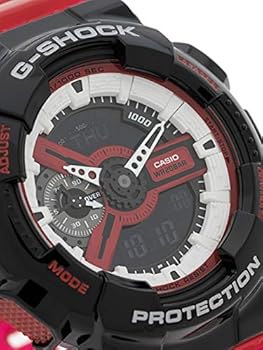 CASIO Analoog kwartshorloge voor dames met hars armband LRW-250H, zwart-roze, armband