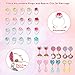Toddler Toys for Ages 5-7 Little Girl Jewelry,Clip On Earrings For Girls,Adjustable Rhinestone Rings for Girls Pretend Play and Dress Up Rings for 4 5 6 7 8 9 10 11 12 Year Old Girl Birthday Gifts