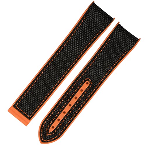 Bracelet montre nylon silicone pour Omega Seahorse 300 20mm 22mm