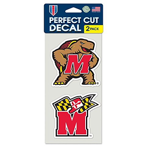 Wincraft NCAA University of Maryland Perfect Cut Decal (Set of 2), 4" x 4" - 62855011