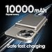 TONOKI Ultra-Slim Magnetic Power Bank, Aluminum Wireless Portable Charger, Fast Charging USB-C Battery Pack for iPhone 15/14/13/12 & MagSafe, Android Wireless Charging Devices (Gray, 10000)