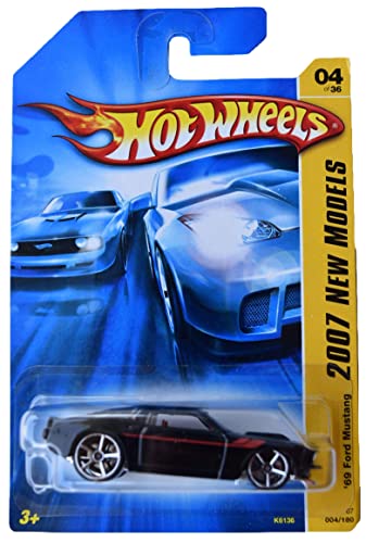 Hot Wheels '69 Ford Mustang diecast, réplique de voiture de sport miniature