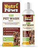 Nutripaws Dog Shampoo and Conditioner for Itchy Skin,16oz - Puppy Shampoo - Cat Shampoo for...
