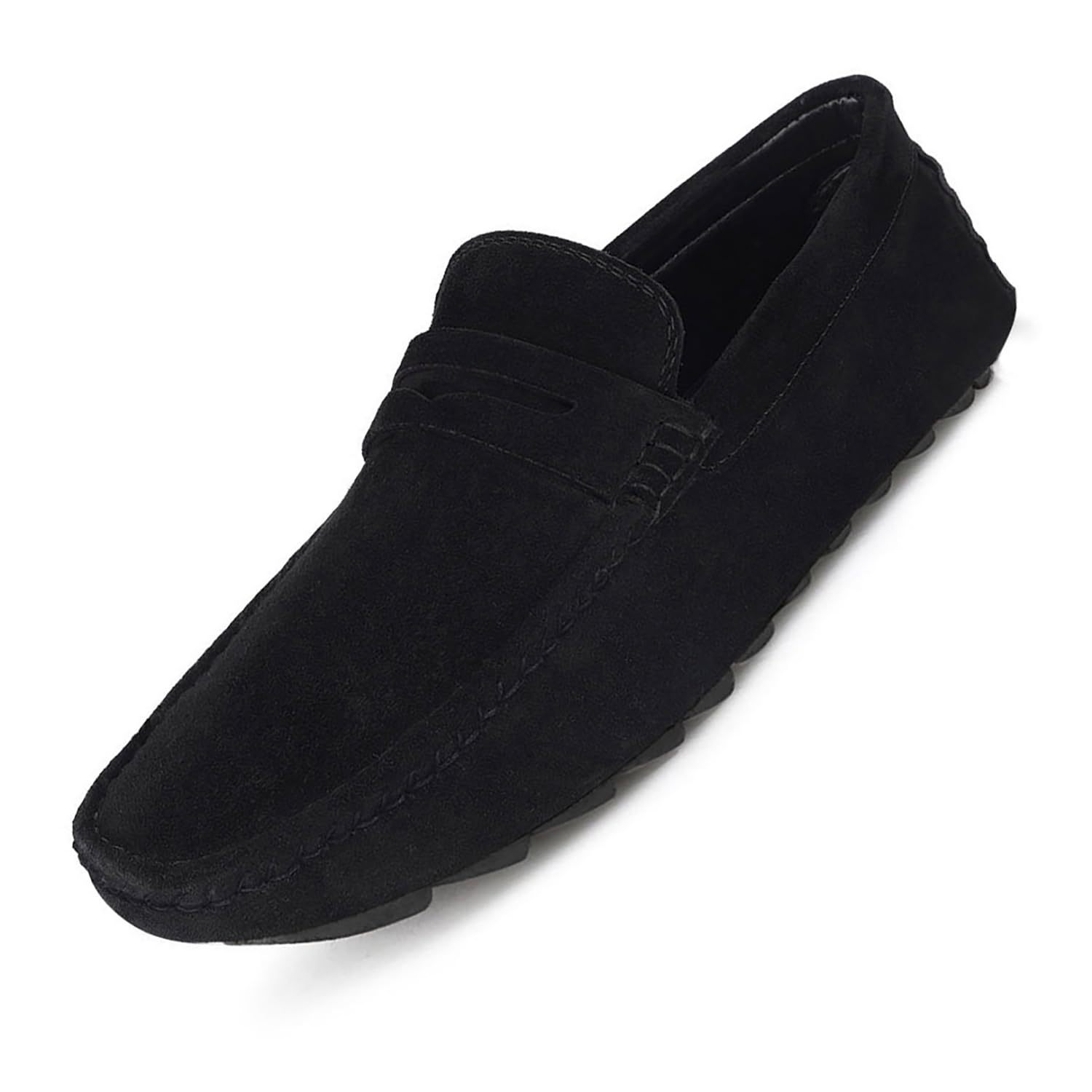 LOUIS STITCH Loafers Formal Shoes for Men | Damsire Underrobe Italian Suede Leather Moccasins | Slip-on Shoes for Business, Casual, Parties | Solid Obsidian Black | UK Size 12 (ITSUJB-) (B0CVN69X8R) Amazon Price History, Amazon Price Tracker