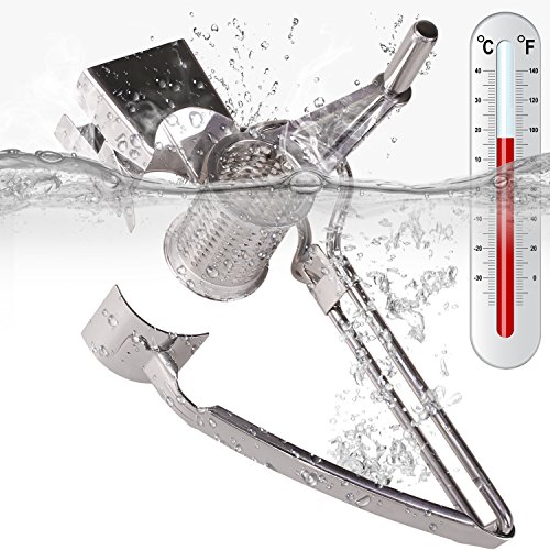 Rotary Cheese Grater - Lovkitchen Cheese Cutter Slicer Shredder With 3 Interchanging Rotary Ultra Sharp Cylinders Stainless Steel Drums & Slicer #TOP4