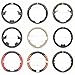 MEWANT Steering Wheel Cover for Mercedes Benz C-Class W204/E-Class W212/CLS-Class C218/GLA 45 AMG X156/SL-Class R231/SLK-Class R172