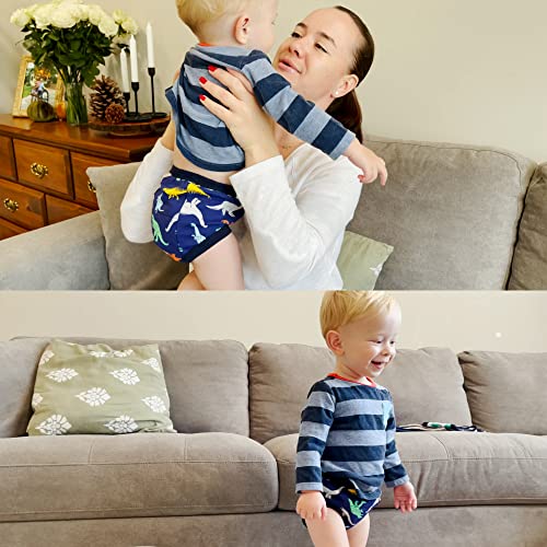Big Elephant Potty Training Underwear, Soft Cotton Absorbent Training Pants For Baby Boys & Girls (3T, Dinosaurs World 6 Pack) #TOP1